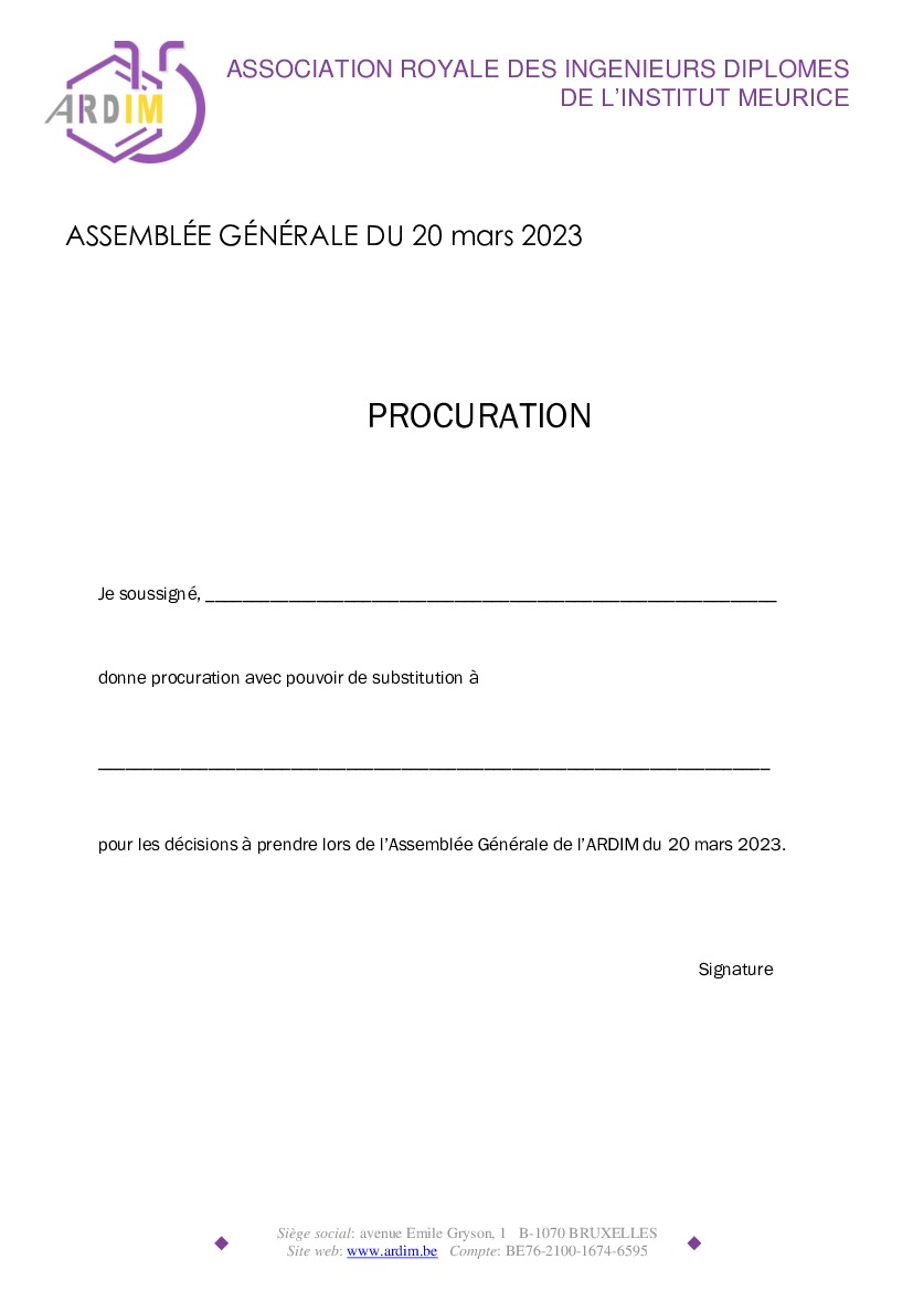 Assemblée Générale 2023