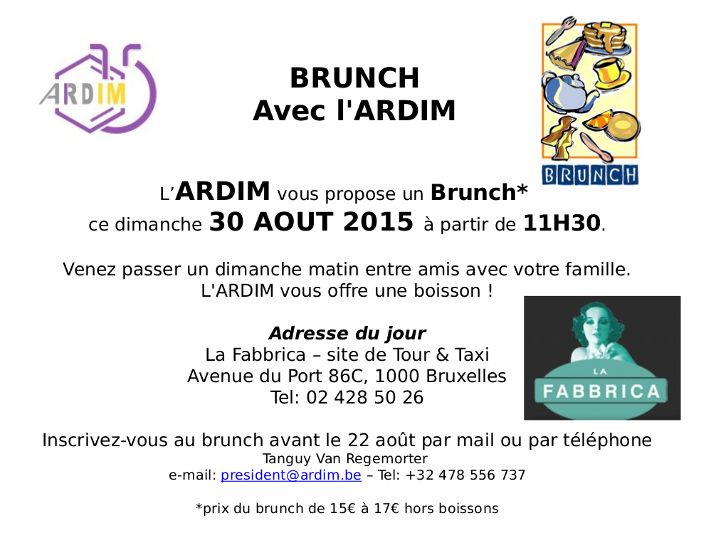 Brunch ARDIM 31 Aout 2015