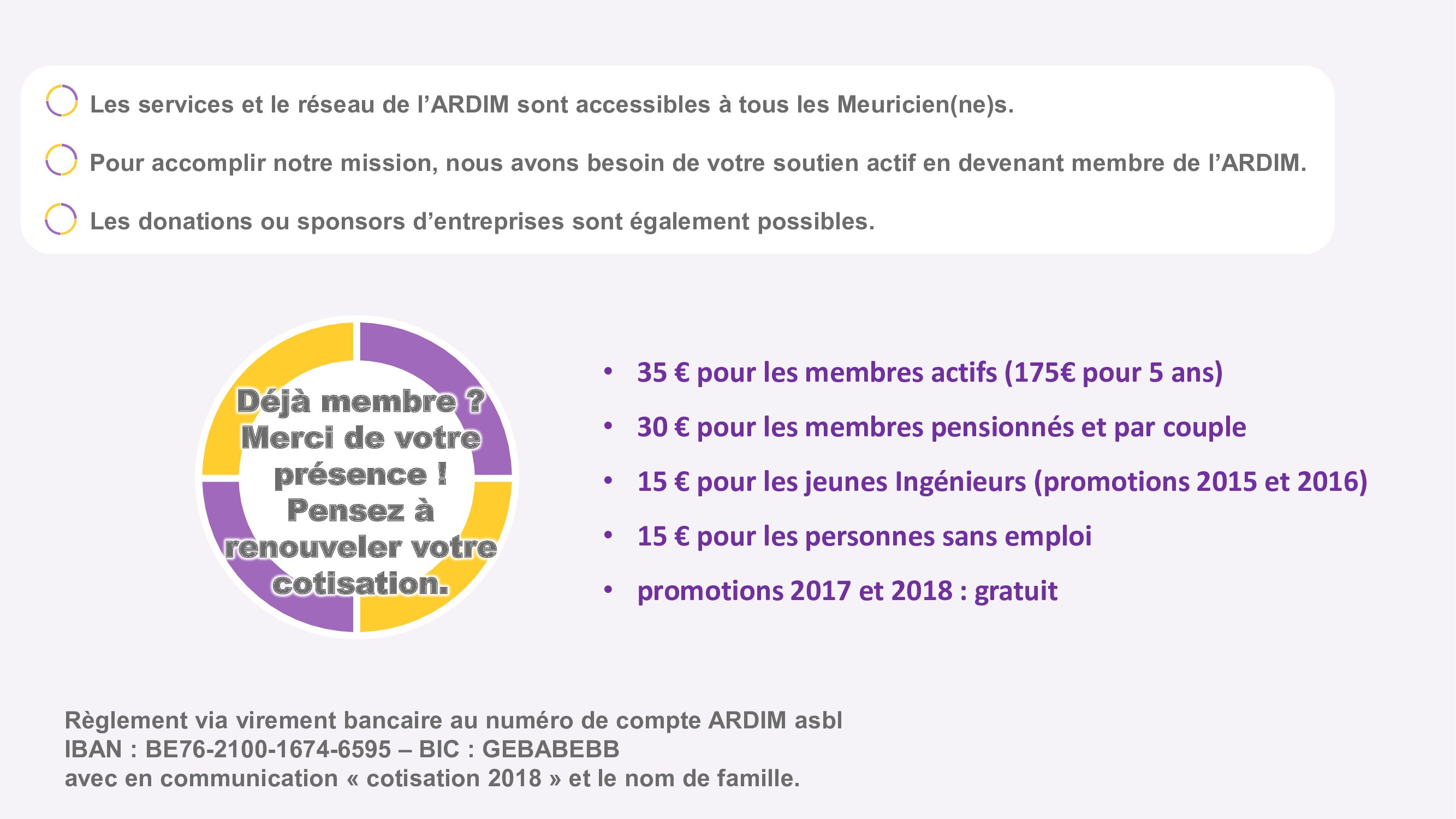 Les mission de l'ARDIM